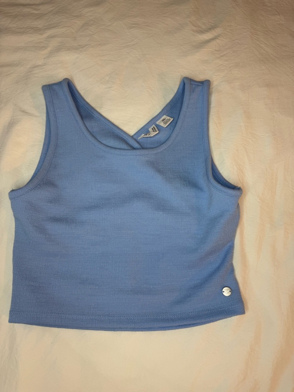 Roxy Light Blue Crop Tank Top - Women's